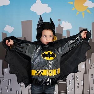 Western Chief Batman Raincoat - Black and Yellow